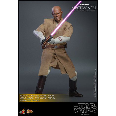 Figura de Mace Windu Hot Toys Star Wars : Ataque dos Clones