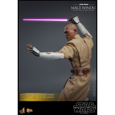 Figura de Mace Windu Hot Toys Star Wars : Ataque dos Clones