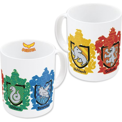 Caneca de casas kawaii Harry Potter