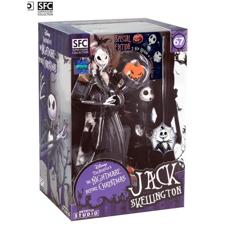 NIGHTMARE BEFORE XMAS - Figurine "Jack scary smiling face" x2