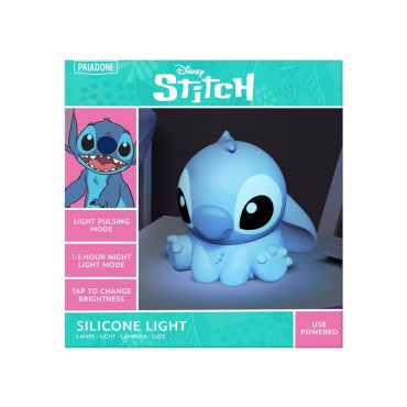 Stitch Candeeiro 3D de silicone 15 cm