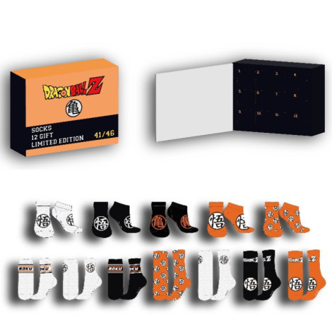 Caixa de oferta 12 pares de meias Dragon Ball