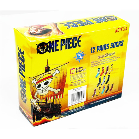 Caixa de oferta 12 pares de meias One Piece