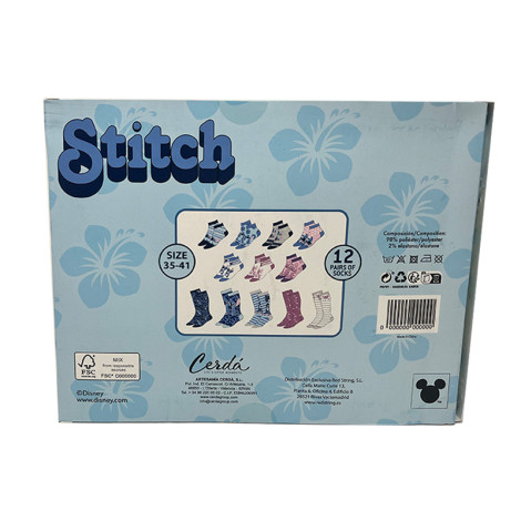 Caixa de oferta 12 pares de meias Stitch