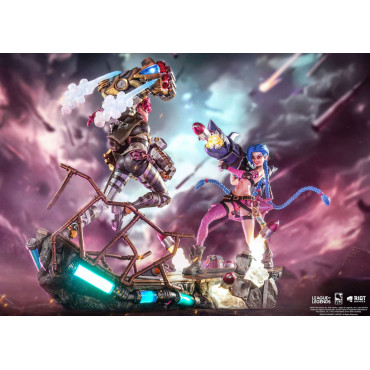 League of Legends Pacote de dioramas Vi e Jinx 1:6 Pure Arts