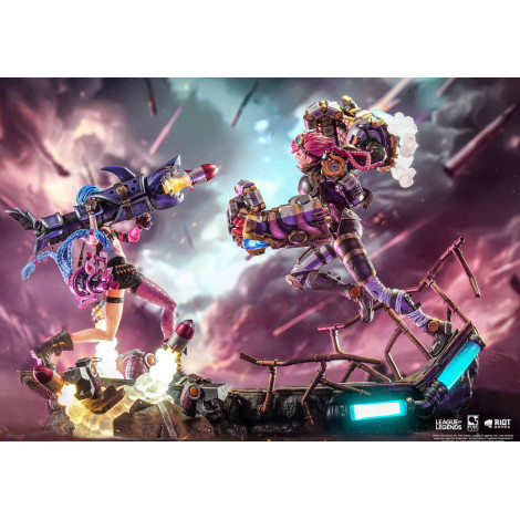 League of Legends Pacote de dioramas Vi e Jinx 1:6 Pure Arts