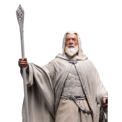 Figura 1/6 Gandalf O Branco (Série Clássica) 37 Cm O Senhor dos Anéis