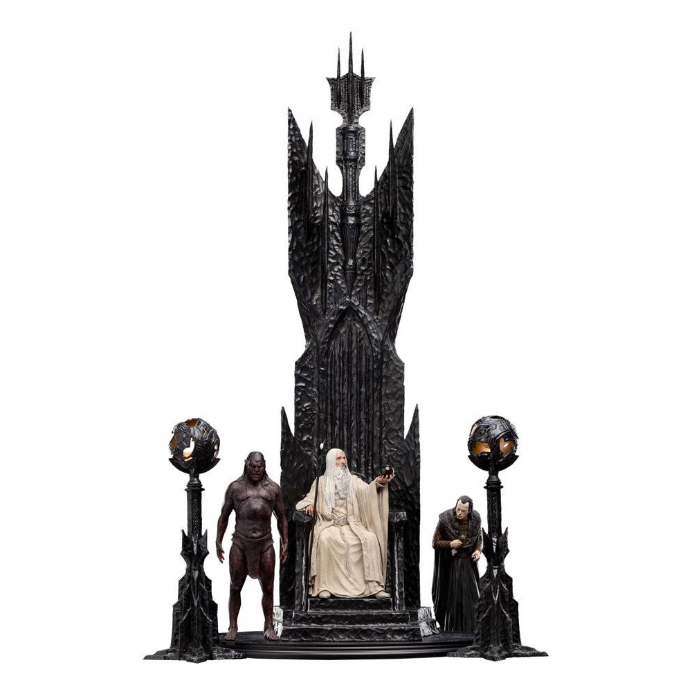 Figura 1/6 Saruman O Branco no Trono 110 Cm O Senhor dos Anéis