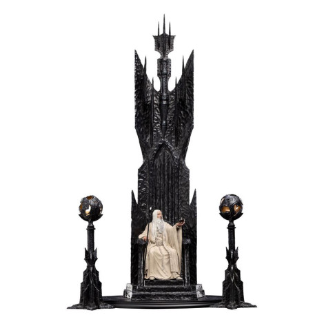 Figura 1/6 Saruman O Branco no Trono 110 Cm O Senhor dos Anéis