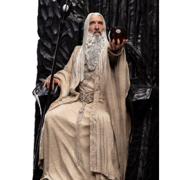 Figura 1/6 Saruman O Branco no Trono 110 Cm O Senhor dos Anéis