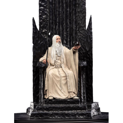 Figura 1/6 Saruman O Branco no Trono 110 Cm O Senhor dos Anéis