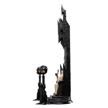 Figura 1/6 Saruman O Branco no Trono 110 Cm O Senhor dos Anéis