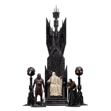 Figura 1/6 Saruman O Branco no Trono 110 Cm O Senhor dos Anéis