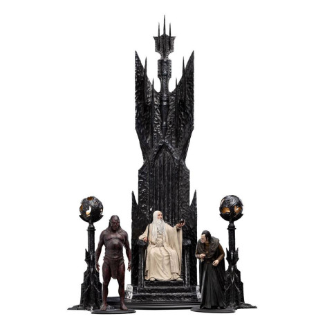 Figura 1/6 Saruman O Branco no Trono 110 Cm O Senhor dos Anéis