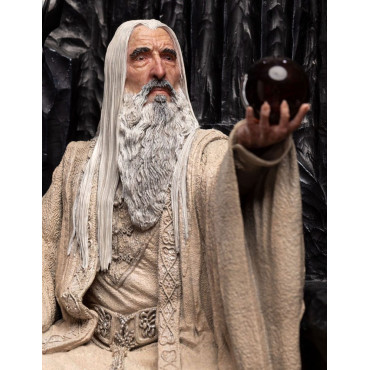 Figura 1/6 Saruman O Branco no Trono 110 Cm O Senhor dos Anéis