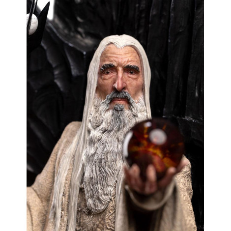 Figura 1/6 Saruman O Branco no Trono 110 Cm O Senhor dos Anéis