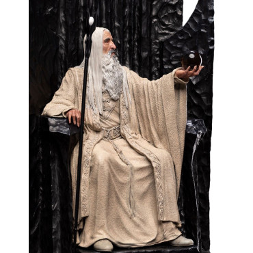 Figura 1/6 Saruman O Branco no Trono 110 Cm O Senhor dos Anéis