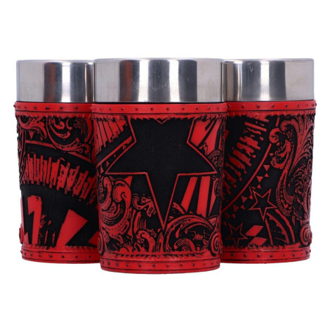 Conjunto de 3 copos de shot com logótipo Ac/Dc