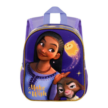 Disney Wish: O Poder dos Desejos Estrela 3D Pequena Lilás Mochila Disney Wish