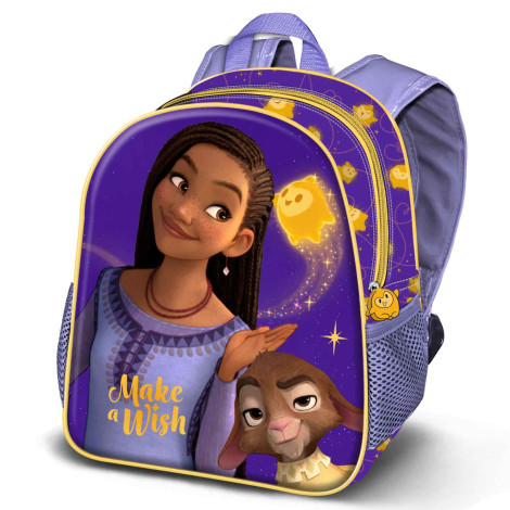 Disney Wish: O Poder dos Desejos Estrela 3D Pequena Lilás Mochila Disney Wish