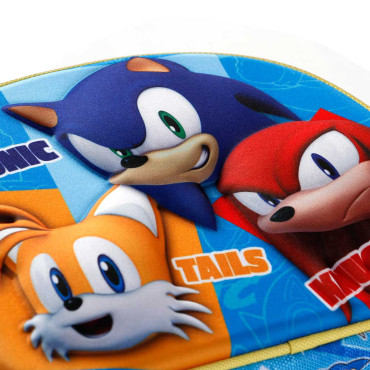 3D Saco de almoço 3D Azul Sonic The Hedgehog SEGA Trio