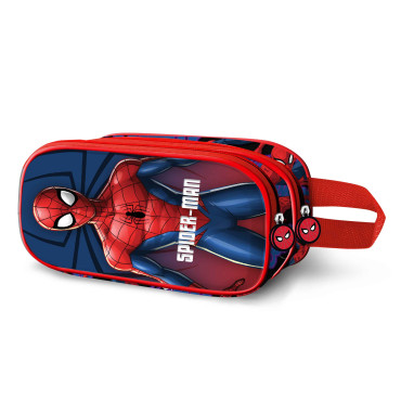 Marvel Spiderman Bolsa para lápis dupla 3D Sólida