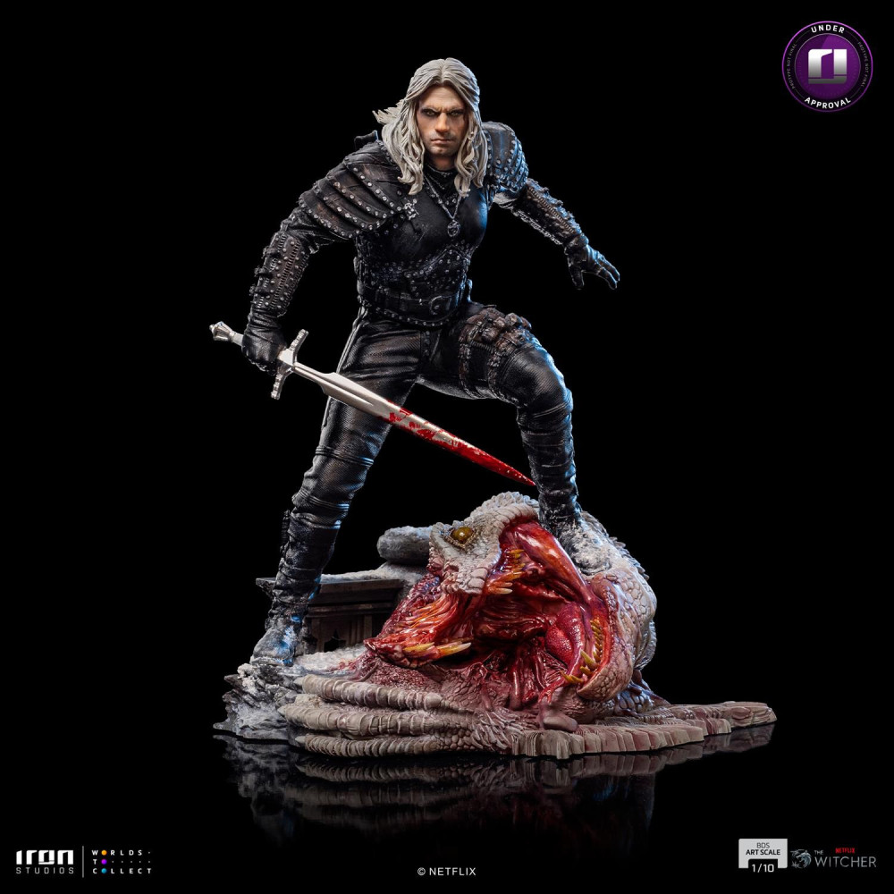 The Witcher Geralt Figura Escala de Arte