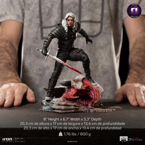 The Witcher Geralt Figura Escala de Arte