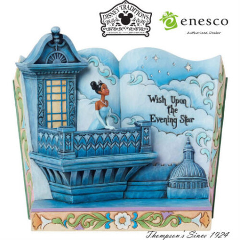 Enesco Figura A princesa Tiana e o sapo Livro da Disney