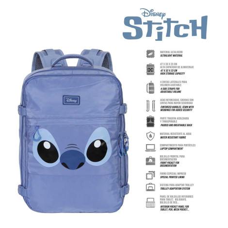 Stitch Mochila de viagem e rosto Mercury Lilo