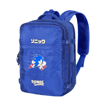 Mercury Mochila de viagem azul grande Sonic The Hedgehog SEGA Ação