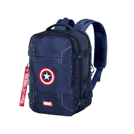 Mochila de viagem para cabina de avião do Capitão América