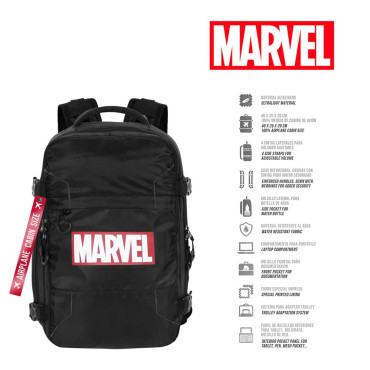 Marvel Mochila de viagem com cabina de avião Banda desenhada