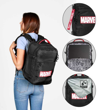 Marvel Mochila de viagem com cabina de avião Banda desenhada