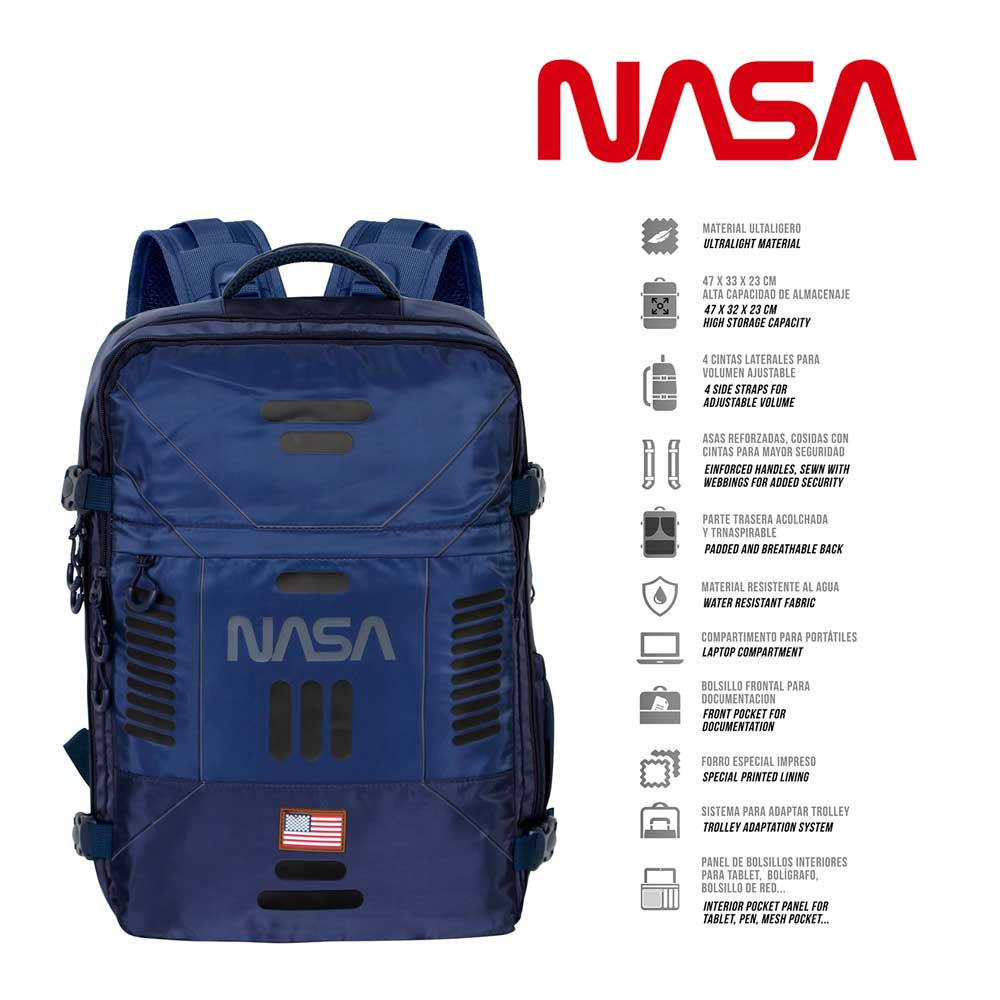 Mochila de viagem grande NASA Spaceship