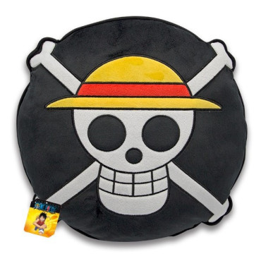 One Piece Almofada Emblema de pirata 30 cm