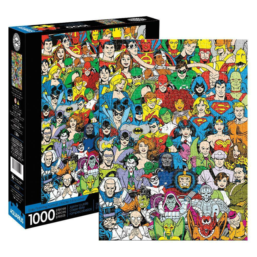 Puzzle 1000 Peças Personagens Clássicos Dc Comics