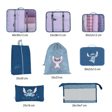 Stitch Conjunto de organização de viagem 8 peças