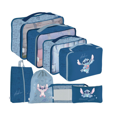 Stitch Conjunto de organização de viagem 8 peças