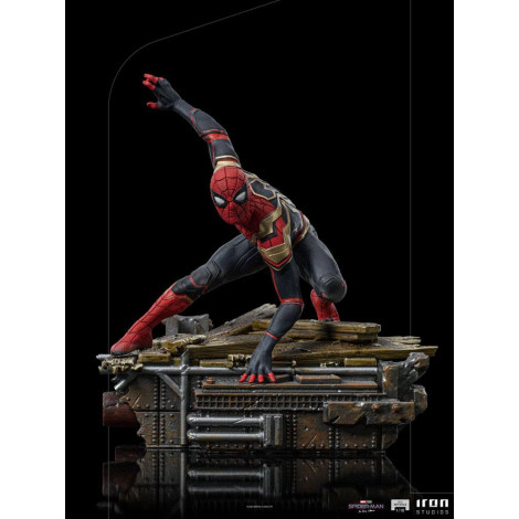 Figura de Peter-One Spidermanno Way Home Estúdio de Ferro 19 cm Marvel