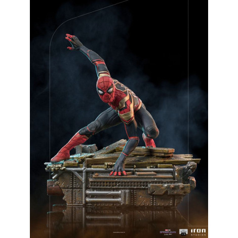 Figura de Peter-One Spidermanno Way Home Estúdio de Ferro 19 cm Marvel