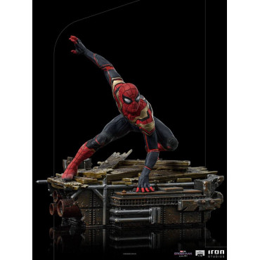 Figura de Peter-One Spidermanno Way Home Estúdio de Ferro 19 cm Marvel