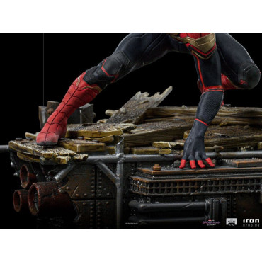 Figura de Peter-One Spidermanno Way Home Estúdio de Ferro 19 cm Marvel