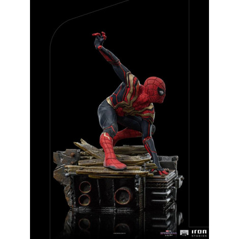 Figura de Peter-One Spidermanno Way Home Estúdio de Ferro 19 cm Marvel