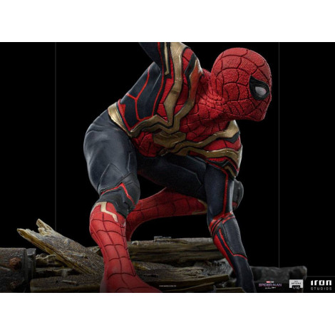 Figura de Peter-One Spidermanno Way Home Estúdio de Ferro 19 cm Marvel