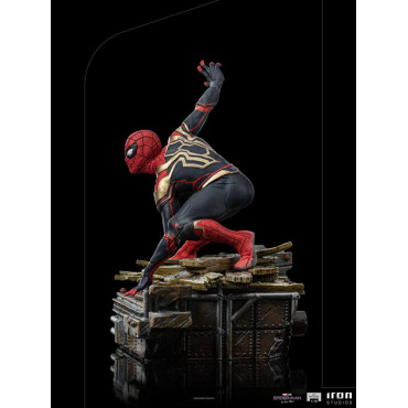 Figura de Peter-One Spidermanno Way Home Estúdio de Ferro 19 cm Marvel