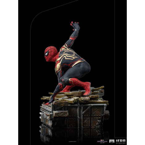 Figura de Peter-One Spidermanno Way Home Estúdio de Ferro 19 cm Marvel