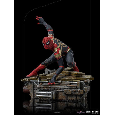 Figura de Peter-One Spidermanno Way Home Estúdio de Ferro 19 cm Marvel