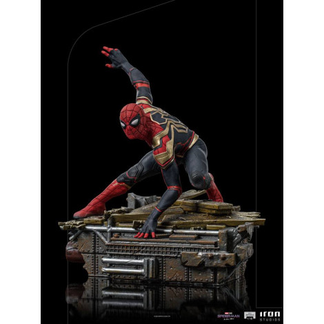 Figura de Peter-One Spidermanno Way Home Estúdio de Ferro 19 cm Marvel