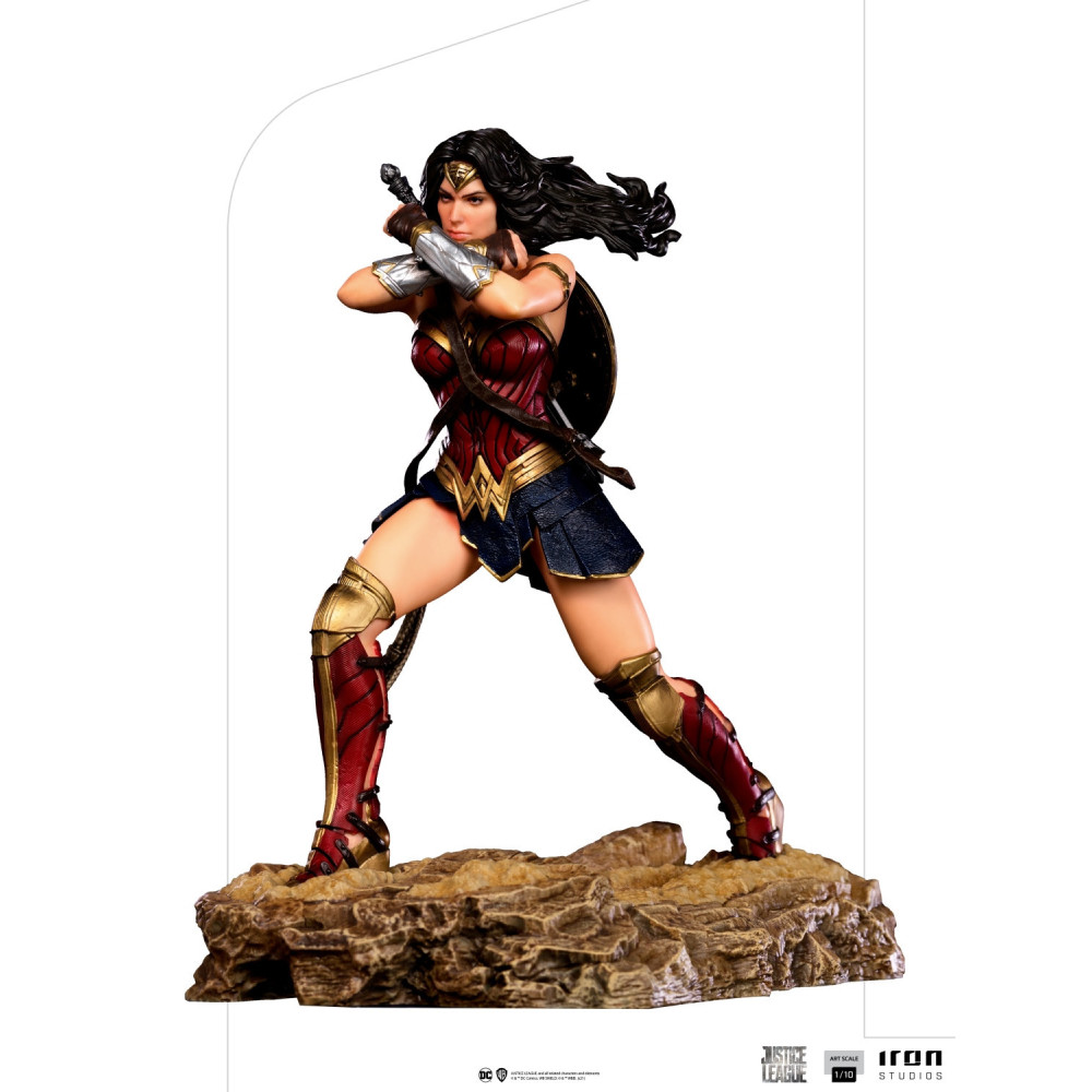 Figura da Mulher Maravilha da Liga da Justiça Dc